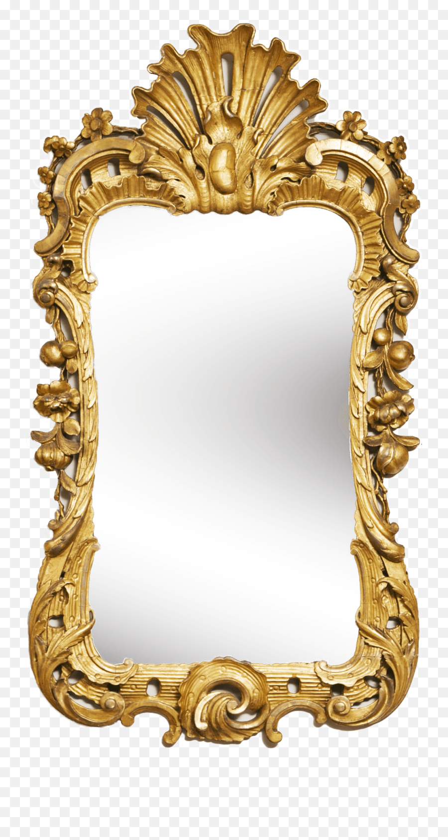 Mirror Gold Frame Transparent Png - Mirror Png Emoji,Gold Frame Png