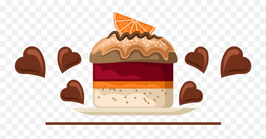 Pastry Clipart Cafe Food - Cake Fruit Vector Png Emoji,Cafe Clipart