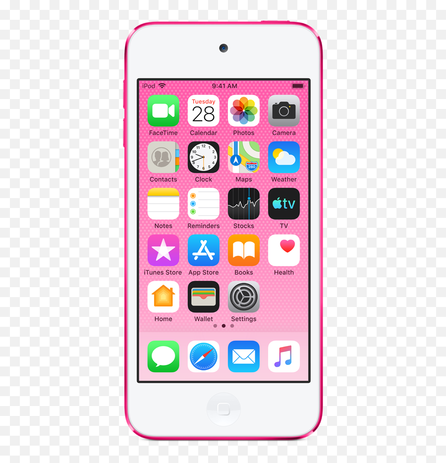 Ipod Touch 128gb - Pink Iconnect Apple Ipod Touch 7th Generation Emoji,Pink Facetime Logo