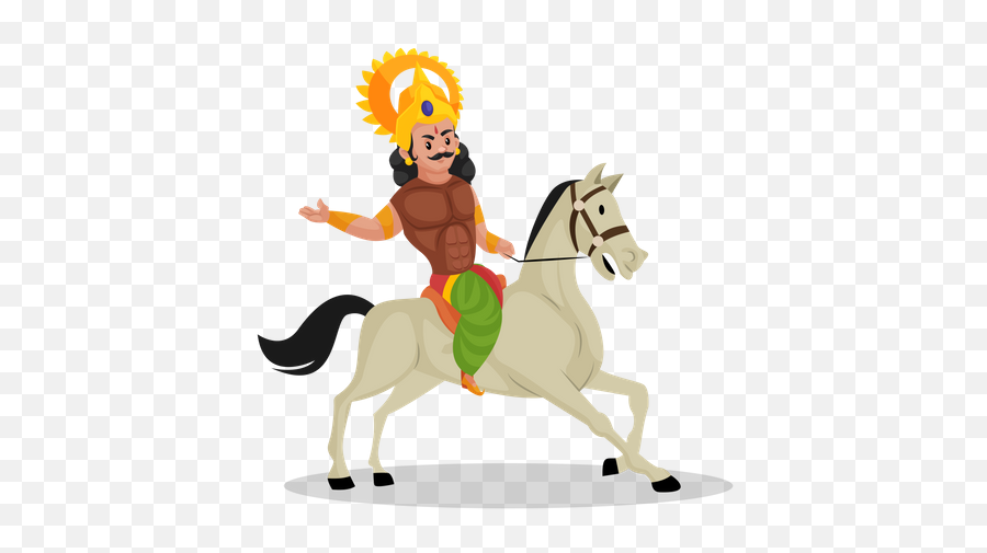 Best Premium Arjun Riding Horse Illustration Download In Png Emoji,Trojan Horse Clipart