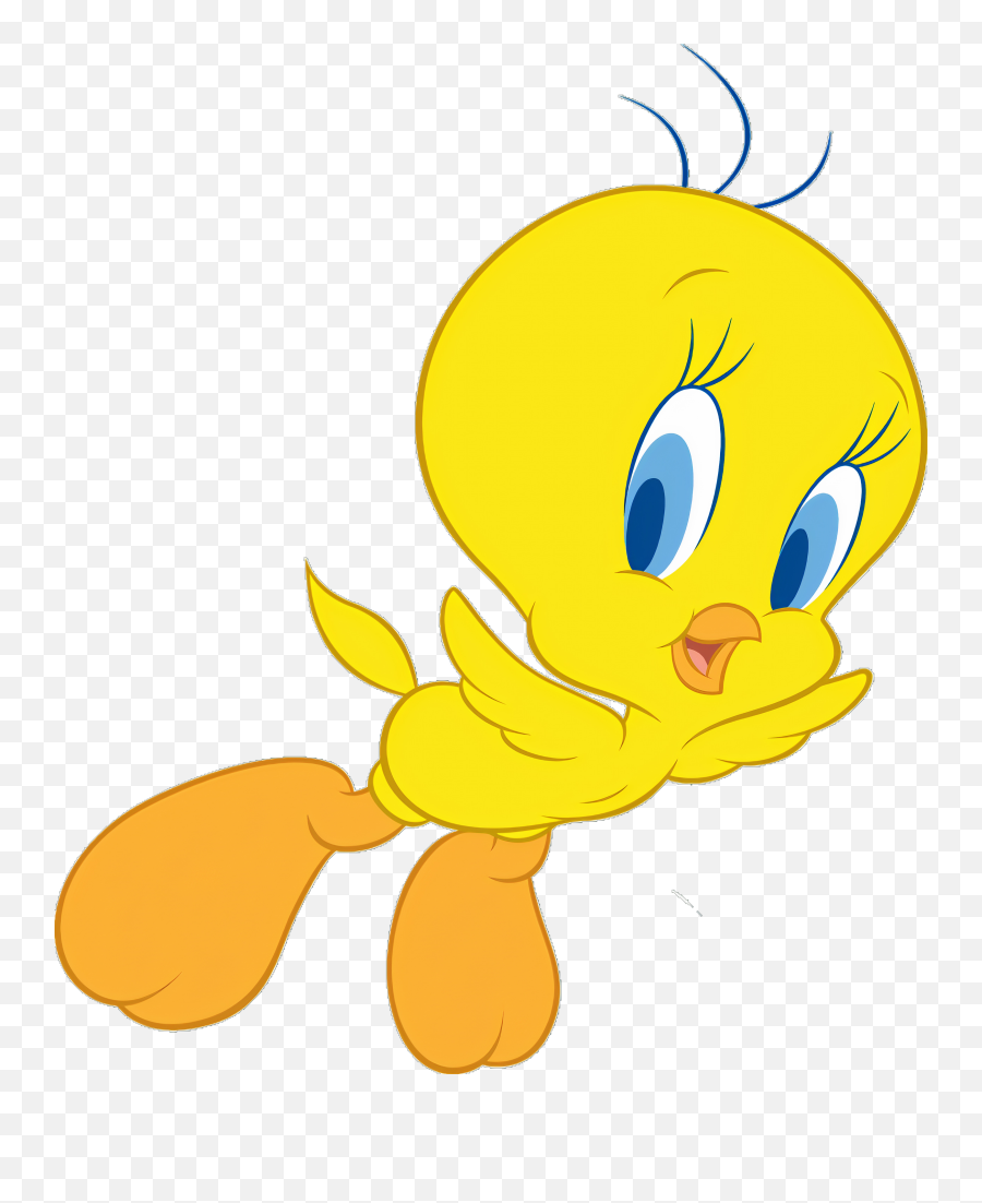Cartoon Characters Png Cartoon - Transparent Tweety Bird Flying Emoji,Cartoon Png