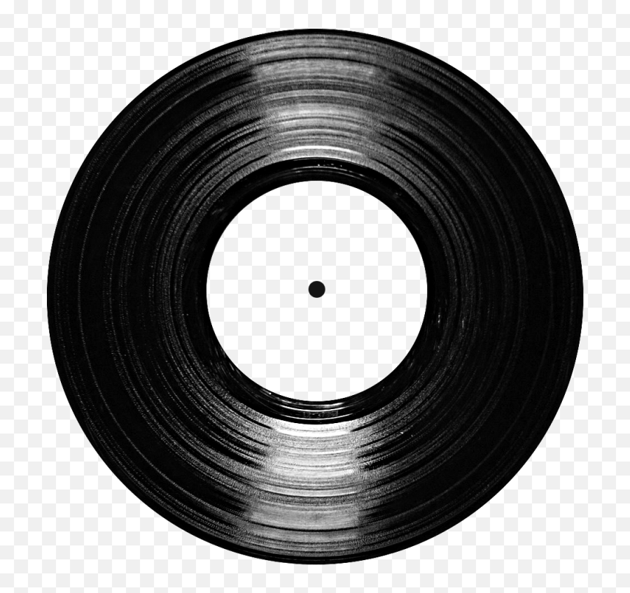 Record Clipart Silhouette Vinyl Record - Vector Vinyl Record Png Emoji,Vinyl Record Clipart