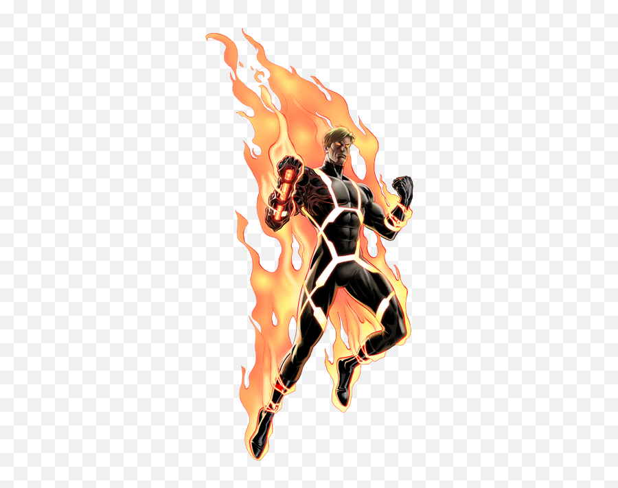 Man Game Cartoon Fire Game Fire Human Torch Images - Human Torch And Phoenix Emoji,Cartoon Fire Png