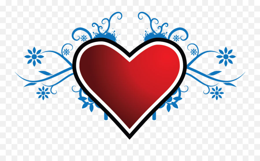 Decorative Heart Crest Logo Template - Transparent Heart Logos Emoji,Heart Logos