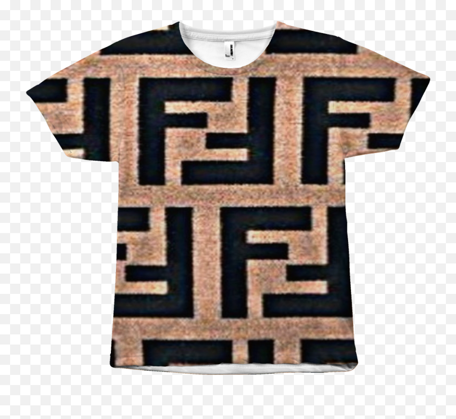 Fendi Designer Inspired Logo Tshirt - Short Sleeve Emoji,Fendi Logo