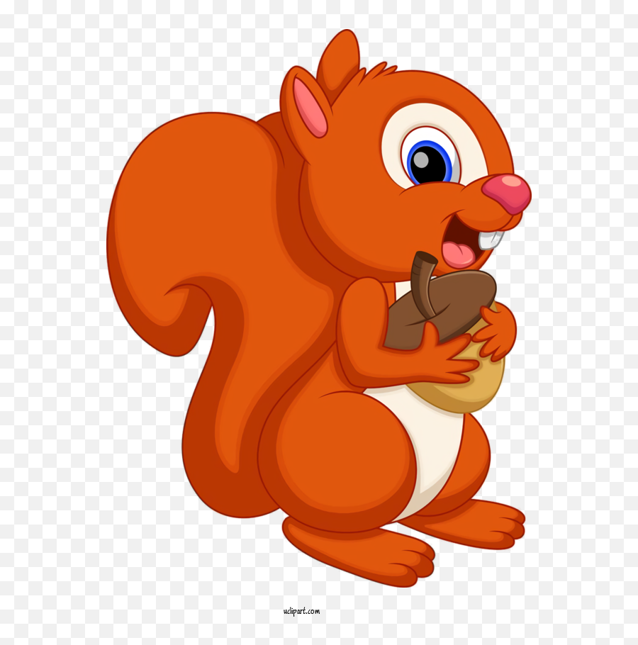 Animals Squirrel Cartoon Tail For - Squirrel Cartoon No Backgorund Emoji,Squirrel Transparent
