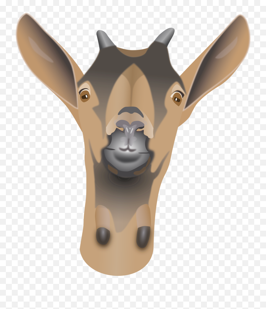 Cartoon Goat Head Png Transparent Png - Goat Head Clipart Emoji,Goat Clipart
