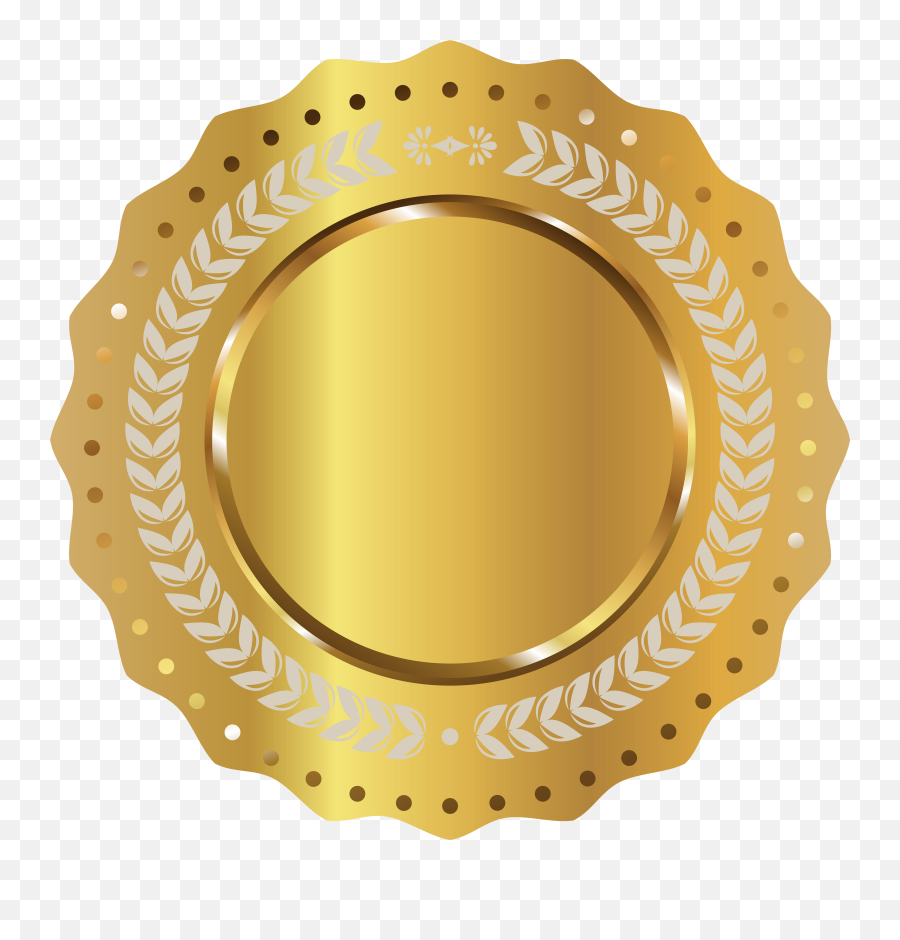 Gold Seal Cliparts Png Images - Certificate Gold Badges Png Emoji,Gold Seal Png