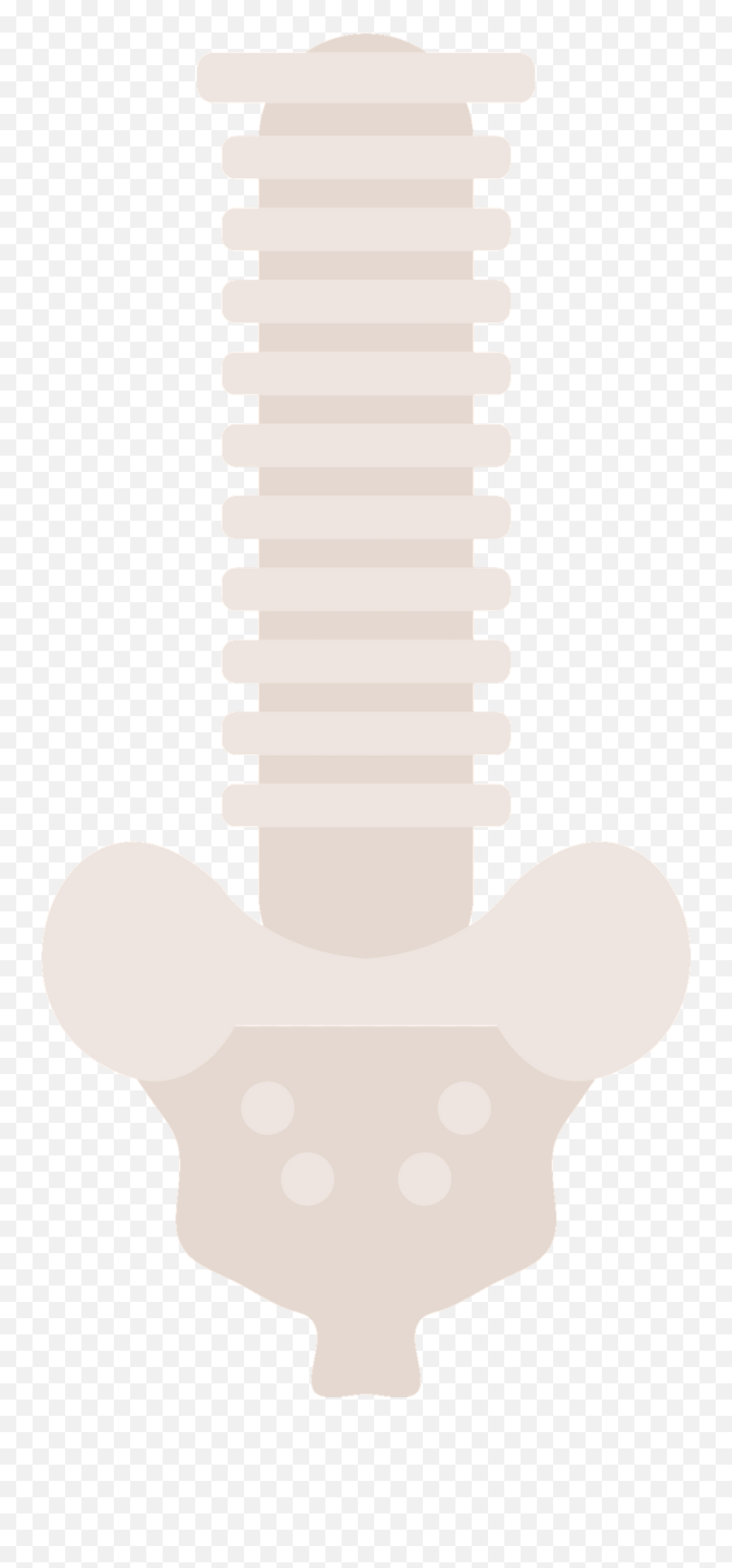 Human Spine Clipart - Vertical Emoji,Spine Clipart