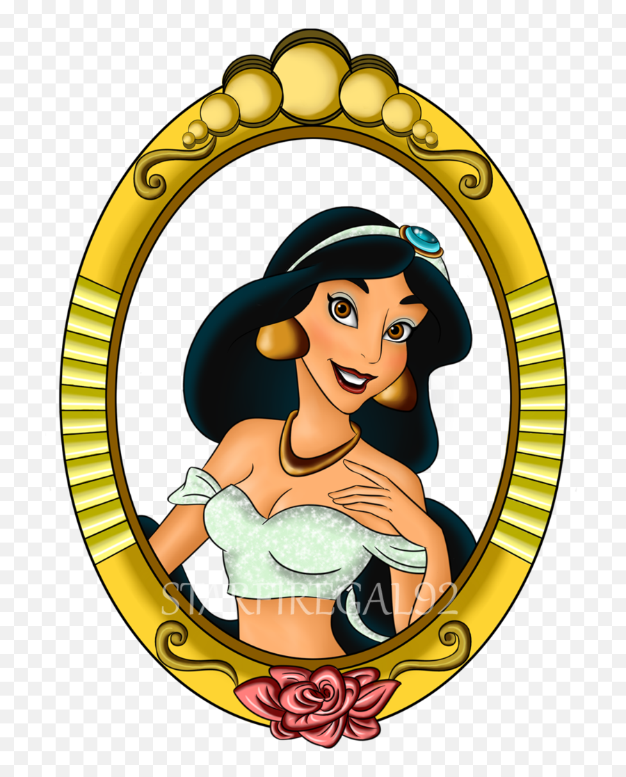 Princess Belle Frame Png Png Image With - Disney Princess In A Frame Emoji,Disneyland Clipart
