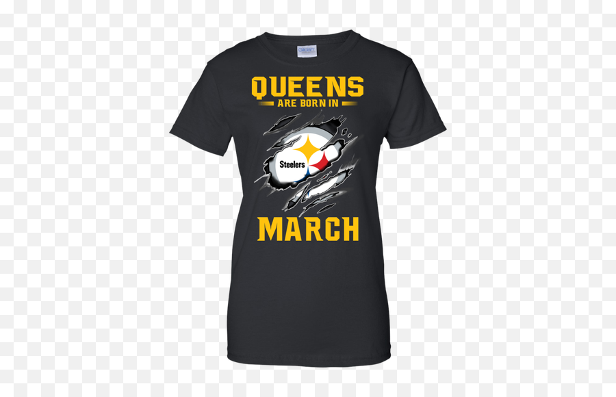Fabulous Queens Are Born In March - Pittsburgh Steelers Football Tshirt Sweatshirt Emoji,Pittsburgh Steeler Logo Images