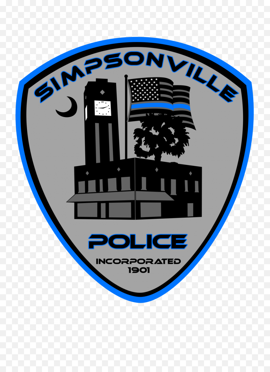 Police Department Simpsonville South Carolina Emoji,Law Enforcement Logo