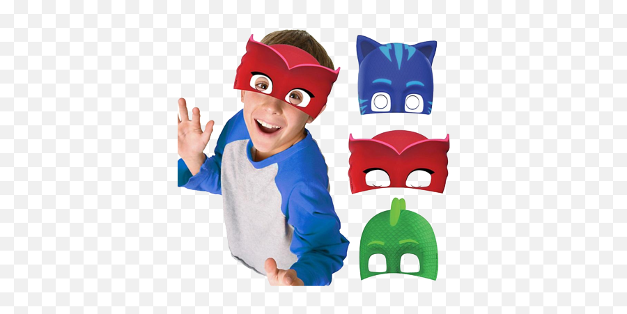 Download Hd Pj Masks Party Masks - Pj Masks Photo Booth Kit Emoji,Pj Masks Clipart