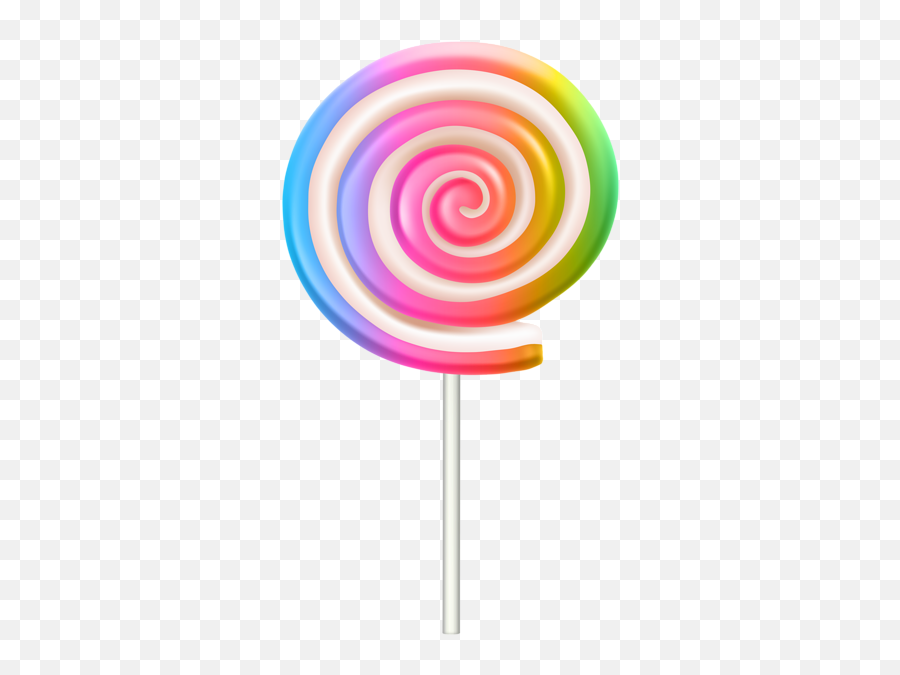 Rainbow Swirl Lollipop Png Clipart Swirl Lollipops Emoji,Swirl Design Clipart