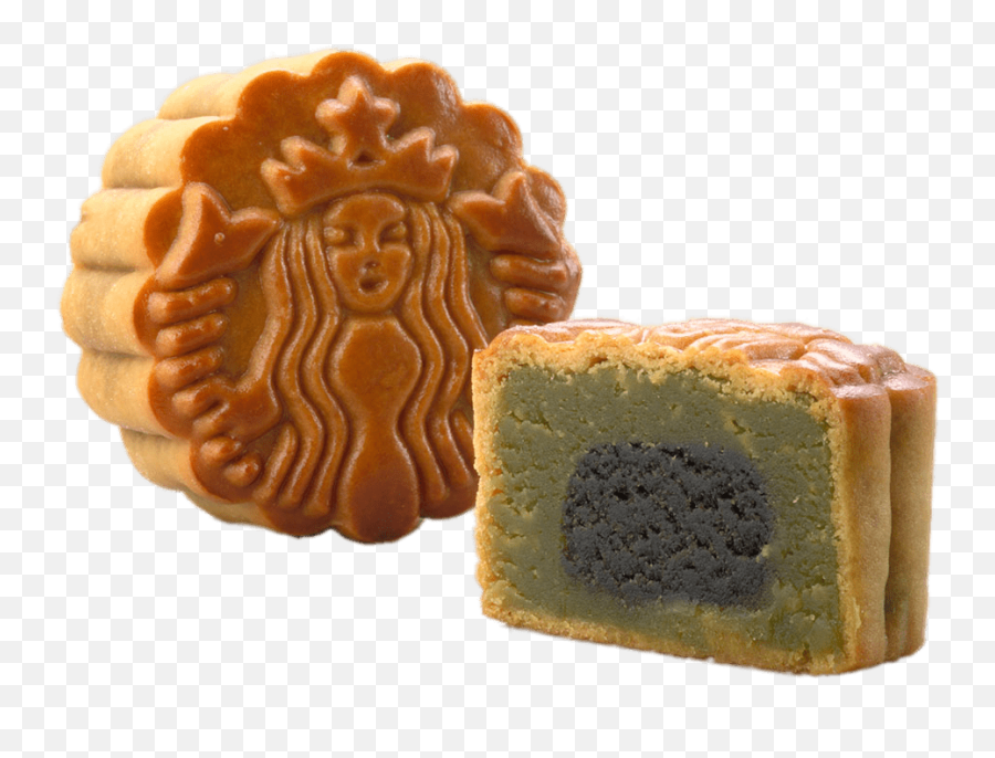 Download Hd Food - Mooncakes Starbucks Transparent Food Emoji,Starbucks Transparent