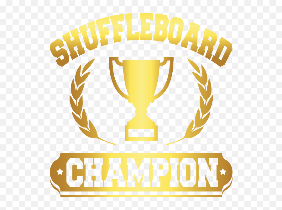 Shuffleboard Champion Trophy T - Shirt For Sale By Michael S Emoji,Fantasy Football Custom Logo