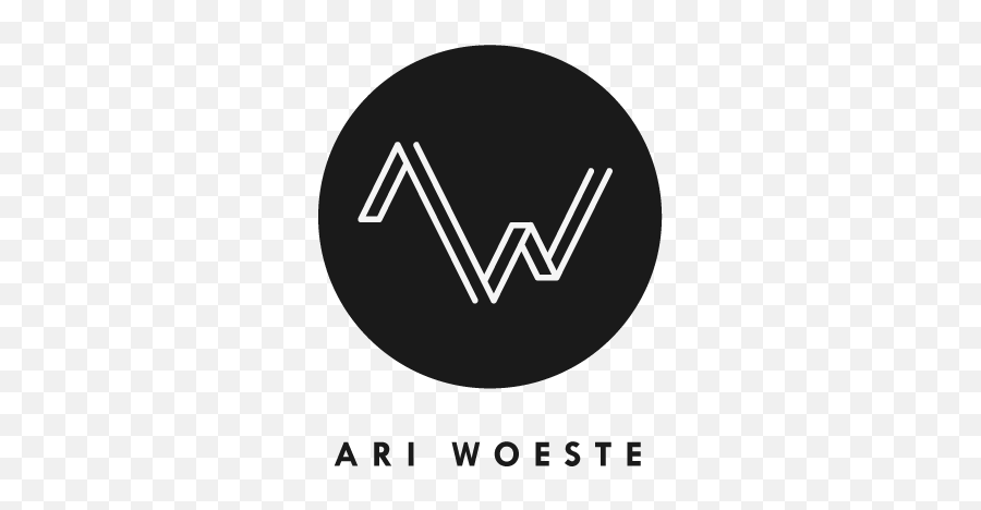 Ari Woeste Logo Branding Identity Typography Logo Logo - Dot Emoji,Typography Logo