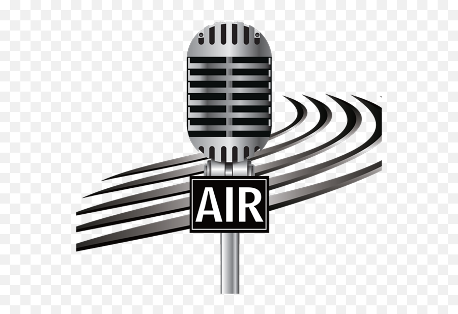 Download Hd On Air Mic Png - Radio Microphone Logo Png Radio Station Microphone Logo Png Emoji,Microphone Png