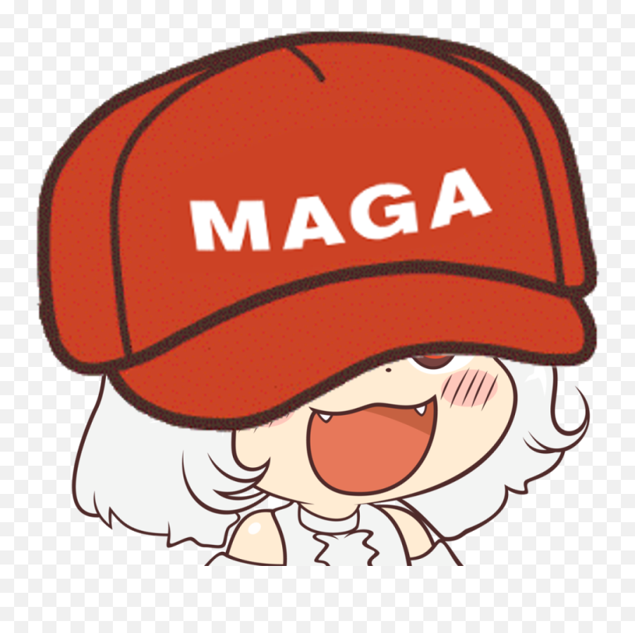 Big Hat Awoo - Momiji Touhou Meme Emoji,Maga Hat Png