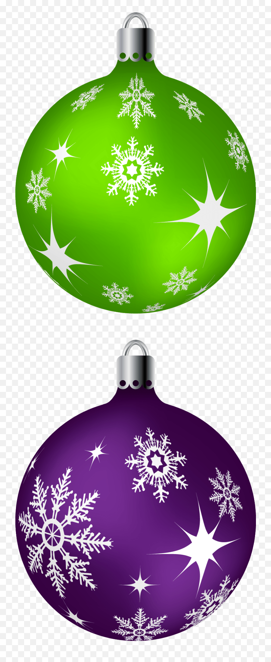 Large Christmas Ornament Clipart - Clipart Purple Christmas Bulbs Emoji,Christmas Party Clipart