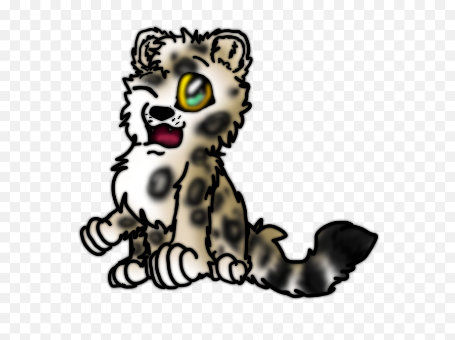 Snow Leopard Clipart Clip Art - Clip Art Png Download Dot Emoji,Leopard Clipart