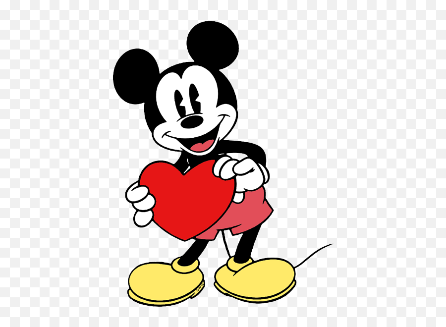 Disney Valentines Day Clip Art - Mickey Mouse Day Clipart Emoji,Valentines Day Clipart
