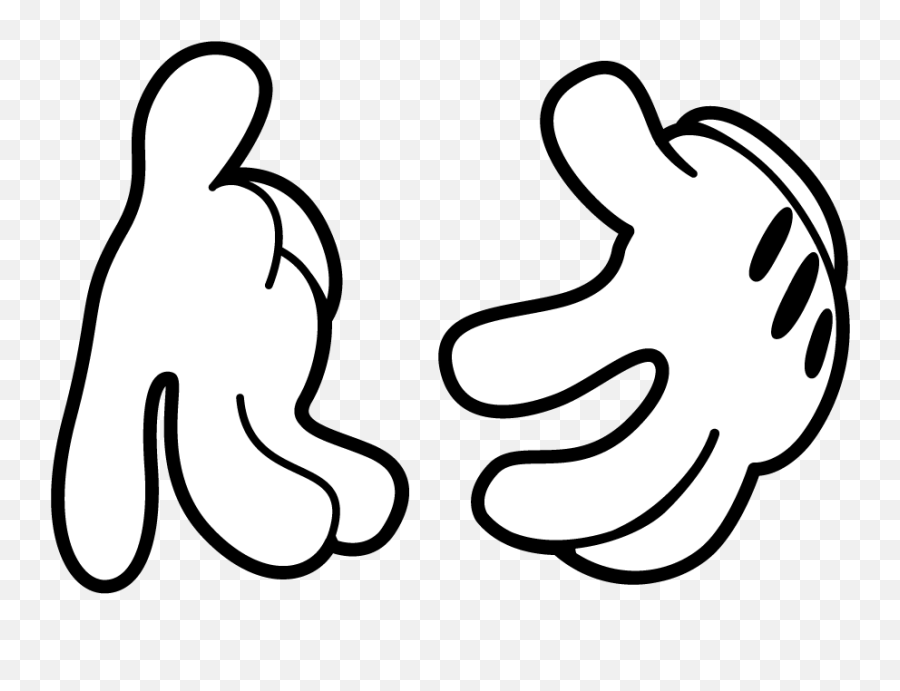 Clipart Hands Mickey Mouse Clipart Hands Mickey Mouse - Disney Hands Png Emoji,Mickey Mouse Clipart