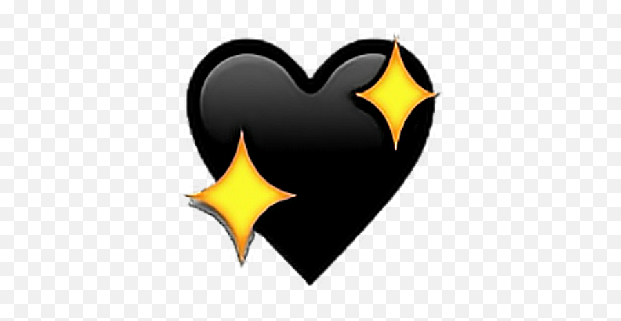 Heart Emoji Blackheart Black Blackheartemoji Blackheart - Transparent Background Black Heart Emoji Png,Heart Emoji Png