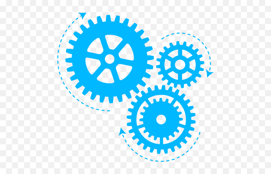 Download Hd Blue Gears - Blue Gears Png Transparent Png Gear With Teeth Emoji,Gears Png
