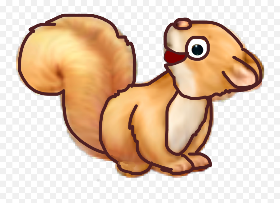 Squirrel Sticker Clipart - Full Size Clipart 3072050 Animal Figure Emoji,Squirrel Clipart
