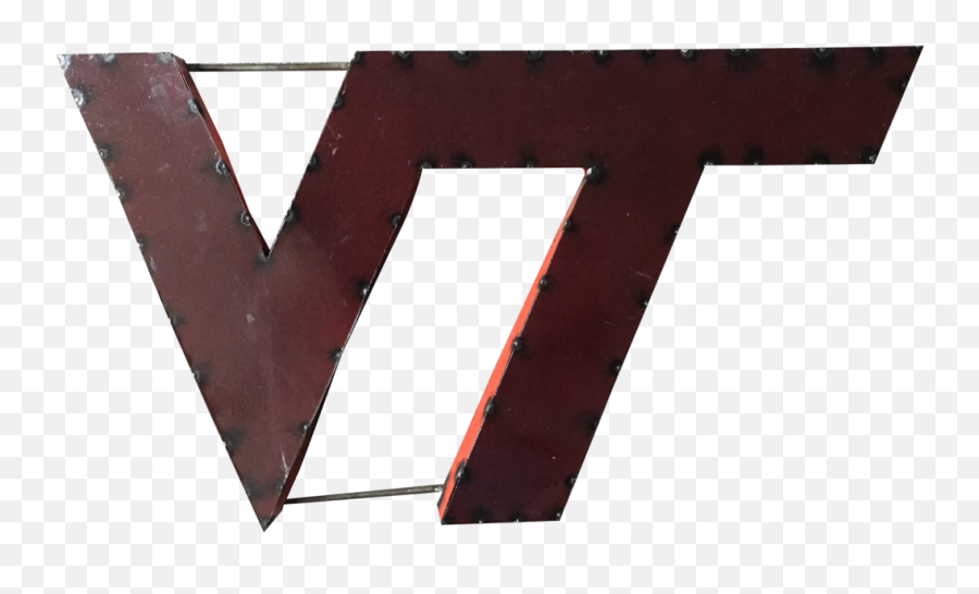 Virginia Tech Logo Recycled Metal - Virginia Polytechnic Institute And State University Emoji,Virginia Tech Logo
