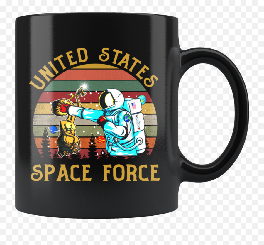 United States Space Force Mugs - Alien United States Space Force Shirt Emoji,United States Space Force Logo
