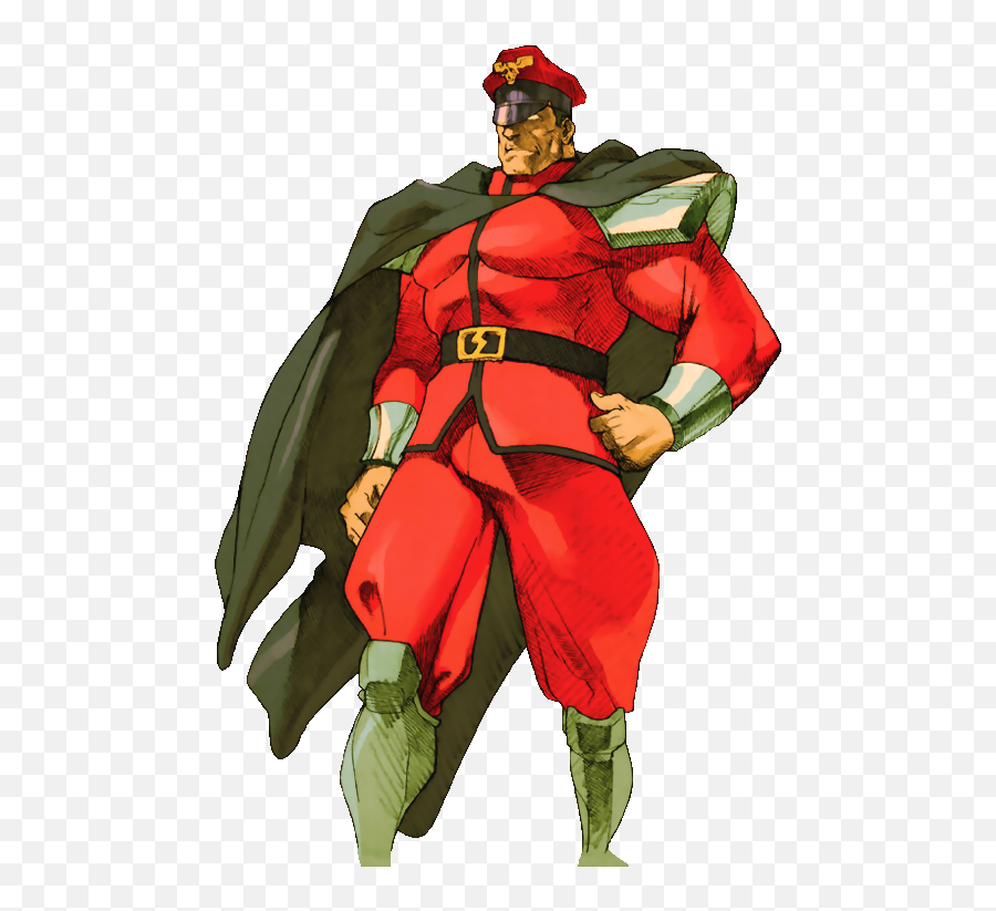 Download M Bison As He Appears In Marvel Vs Capcom 2 - M Bison Street Fighter Characters Emoji,Bison Png