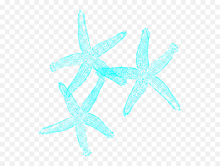 Coral And Turquoise Starfish Clip Art At Clkercom - Vector Starfish Emoji,Starfish Clipart Black And White