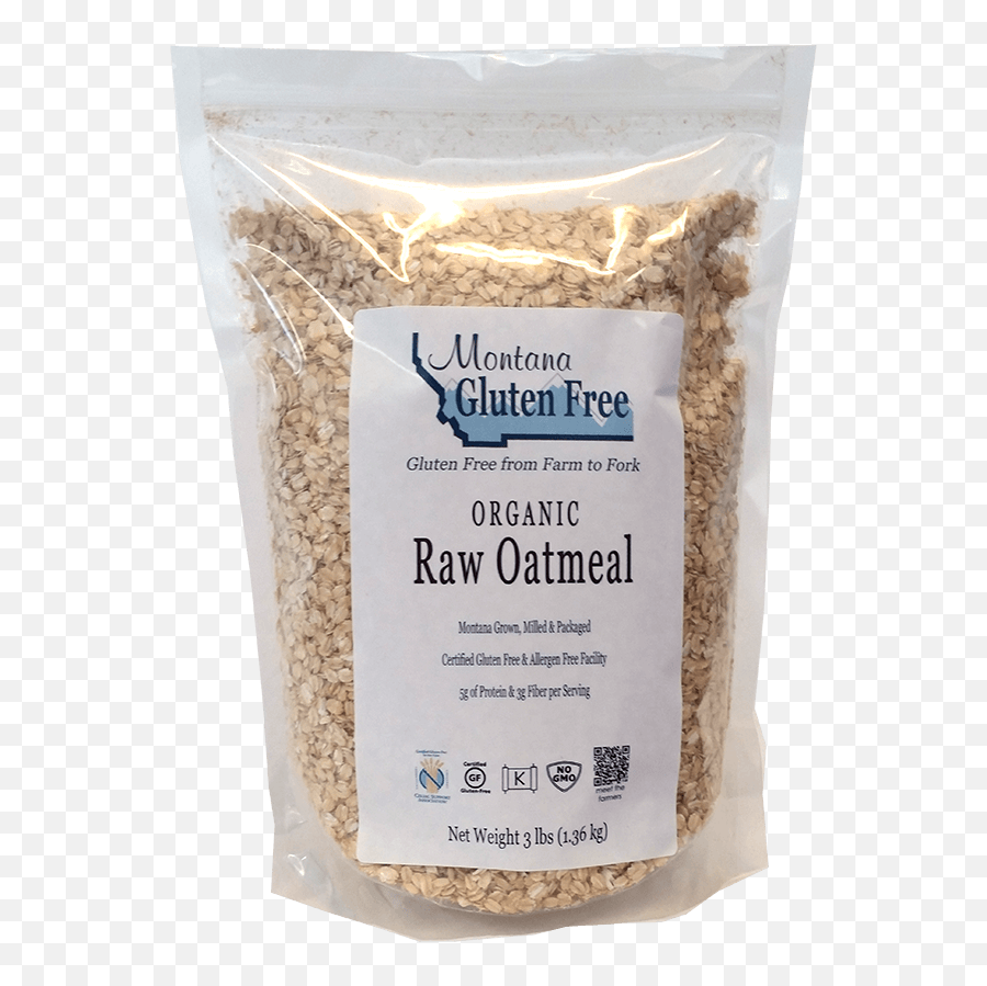 Organic Gluten Free Raw Oatmeal - Organic Oats Emoji,Oatmeal Png