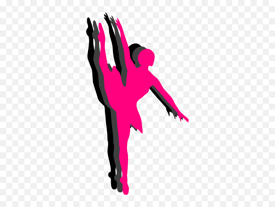 Triple Ballet Dancer Silhouette Clip - Leap Dance Clip Art Emoji,Dance Silhouettes Clipart