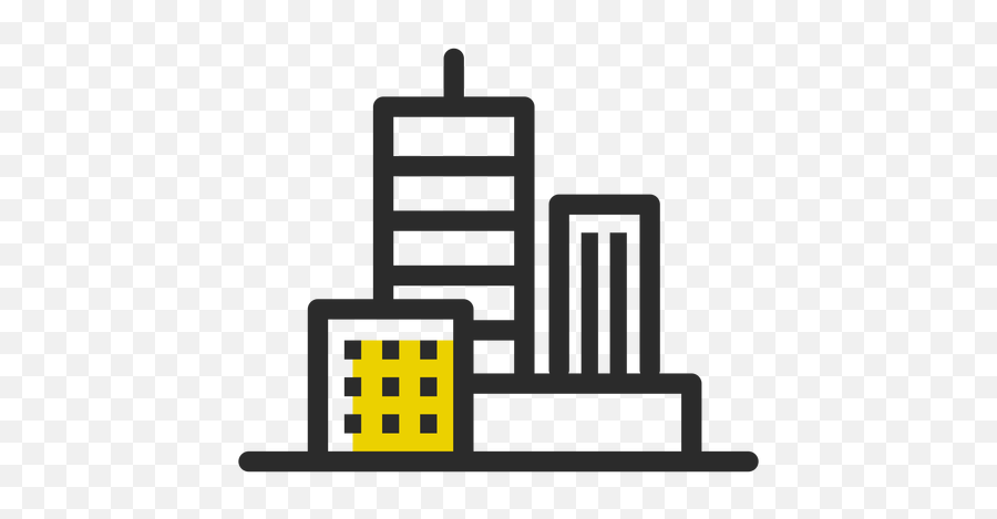 Office Buildings Colored Stroke Icon Emoji,Office Png