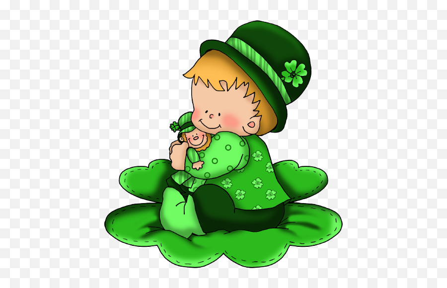 Irish Hug Boy St Patricku0027s Day Kids Clipart Mario Characters Emoji,Cute Leprechaun Clipart