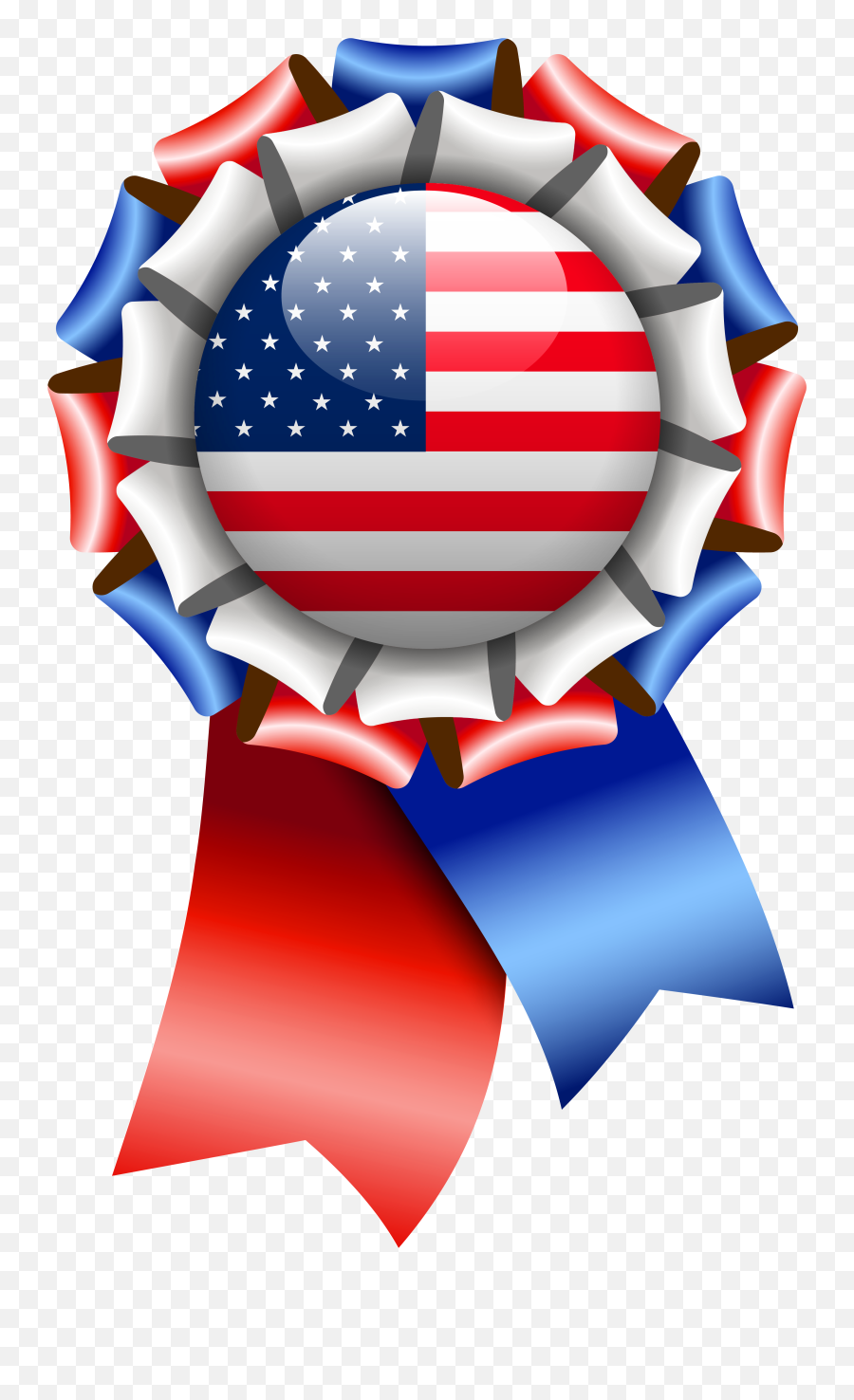 Download United Rosette Usa Of States Flag The Clipart Png Emoji,U S Flag Clipart