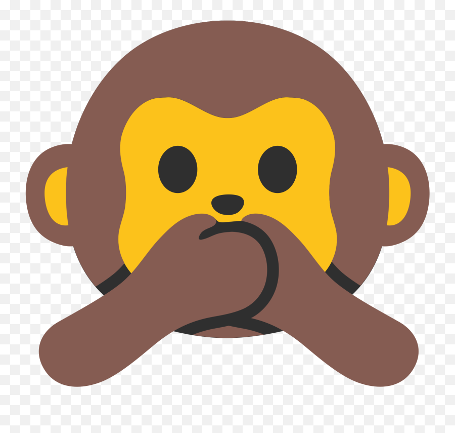 Open - Speak No Evil Monkey Emoji 2000x2000 Png Clipart,No Emoji Png