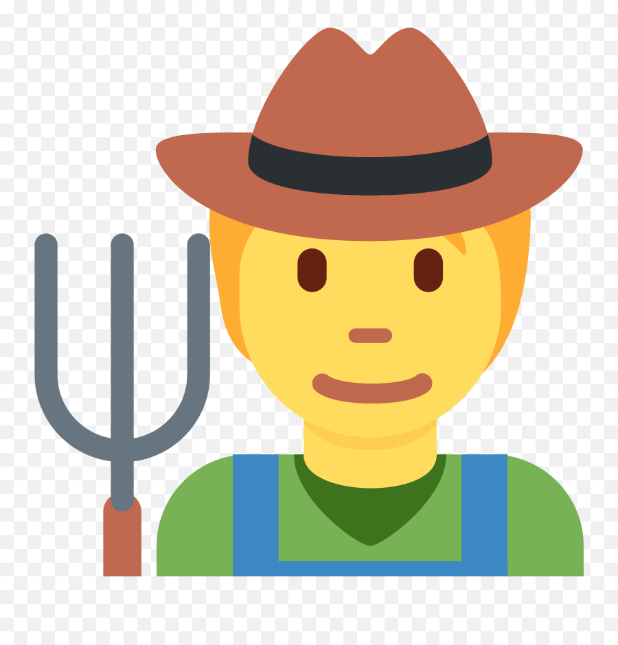 Farmer Emoji Clipart Free Download Transparent Png,Farmer Clipart
