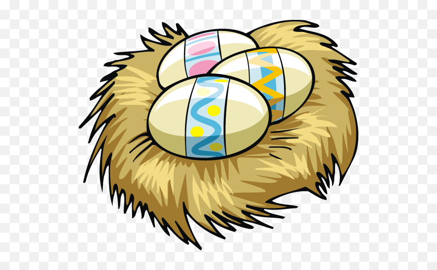Free Nest With Easter Eggs In It Vector Art Clip Art Image - Eggs In Nest Gif Clipart Gif Emoji,Nest Clipart