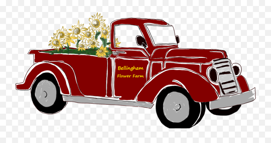 Contact Usbouquets U2014 Bellingham Flower Farmbellinghamflowerfarm Emoji,Red Truck Png