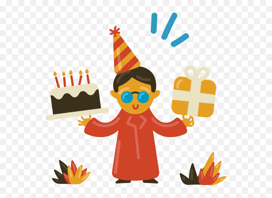 Happy Birthday Clipart Illustrations U0026 Images In Png And Svg Emoji,Happy Birthday Hat Png