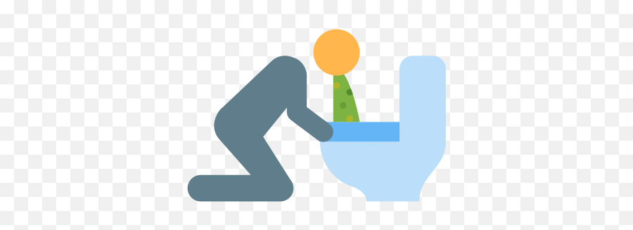 Vomiting In The Toilet Icon Emoji,Throwing Up Clipart