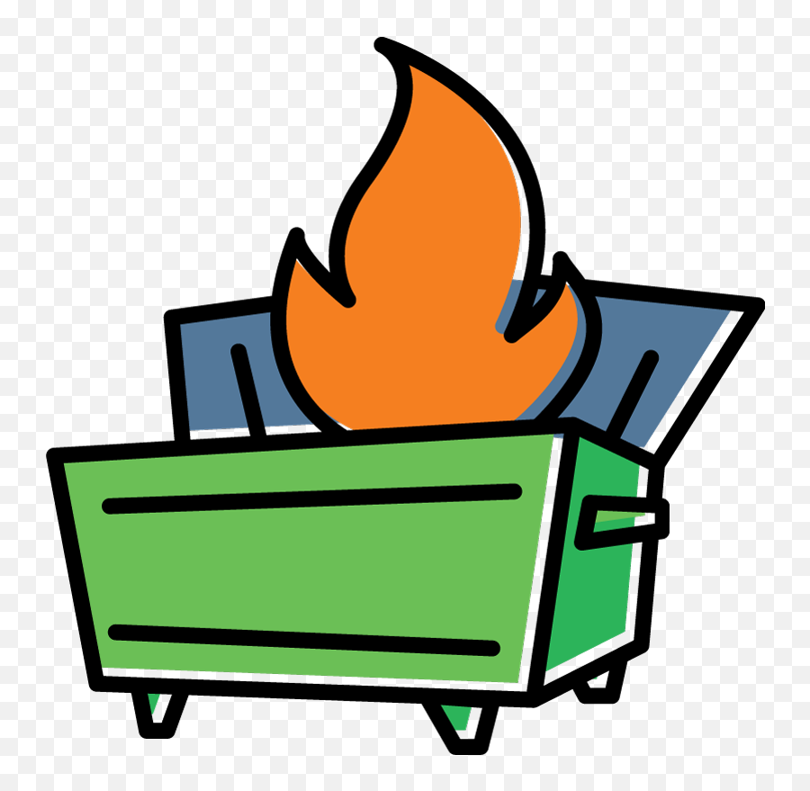 Dumpster Fire - Horizontal Emoji,Fire Transparent