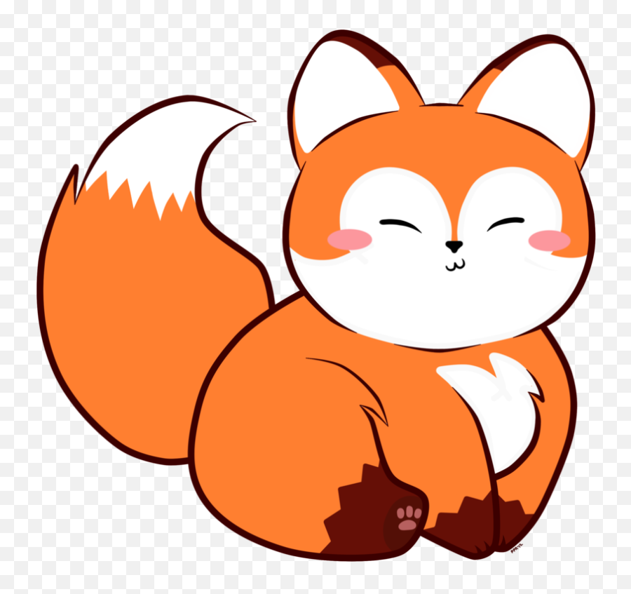 Fat Fox Clipart - Fat Fox Clipart Emoji,Fox Clipart