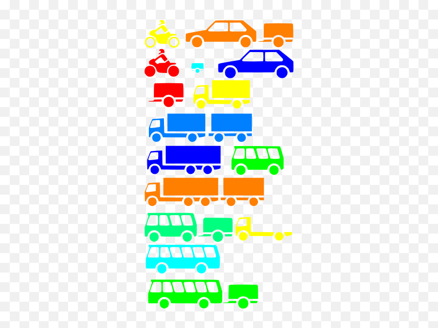 Transportation Silhouettes Boy Colors Clip Art At Clkercom - Car With Trailer Silhouette Emoji,Transportation Cliparts