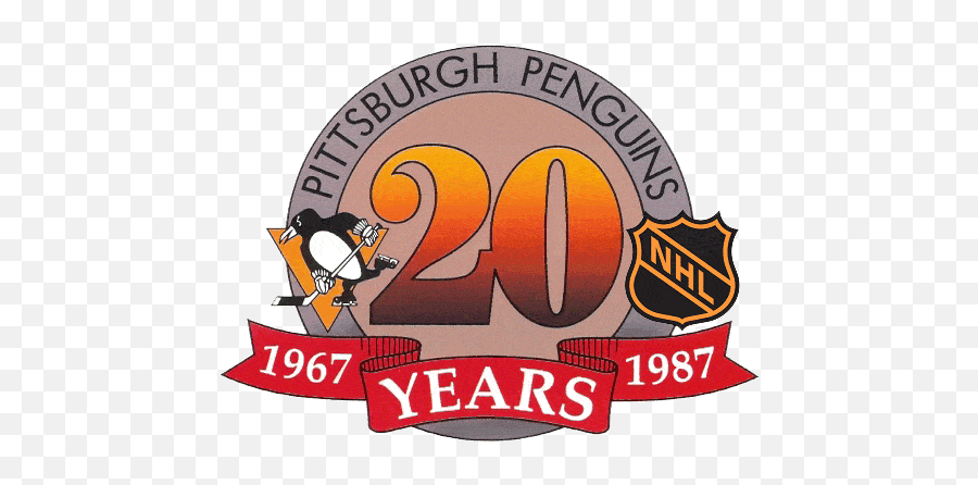 Pittsburgh Penguins Anniversary Logo - Professional Sports Emoji,Pittsburgh Penguins Logo