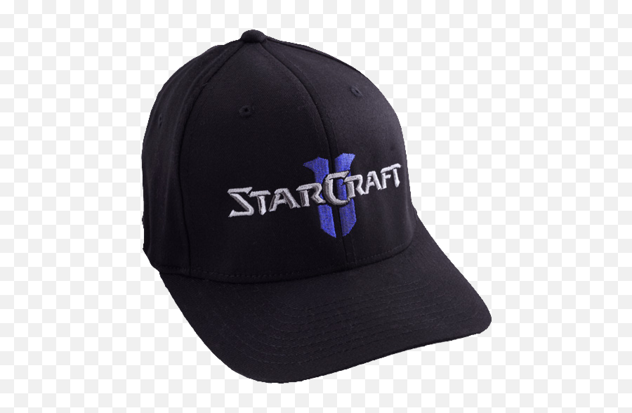 Starcraft - Starcraft 2 Logo Black Flexfit Hat For Baseball Emoji,Starcraft Logo
